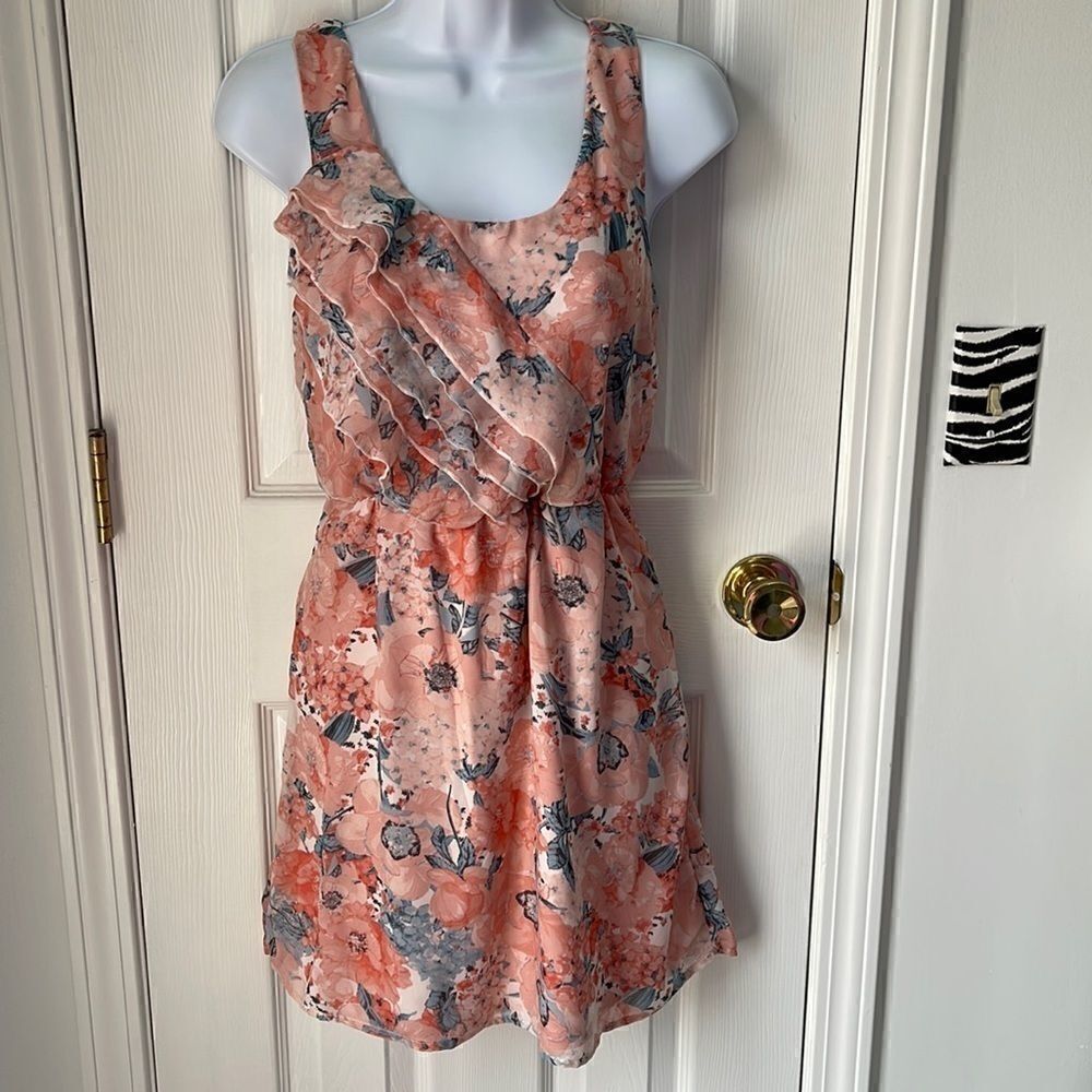 Floral ruffle dress